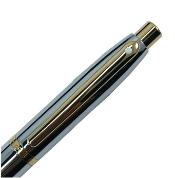 BOLÍGRAFO VFM CROMO LISO Y DORADO - Imagen 3