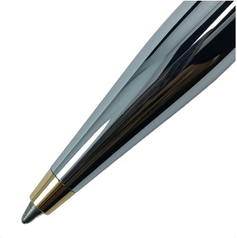 BOLÍGRAFO VFM CROMO LISO Y DORADO - Imagen 4