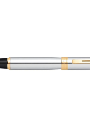 SHEAFFER ROLLERBALL SERIE 300 CROMO CEPILLADO GANCHO DORADO
