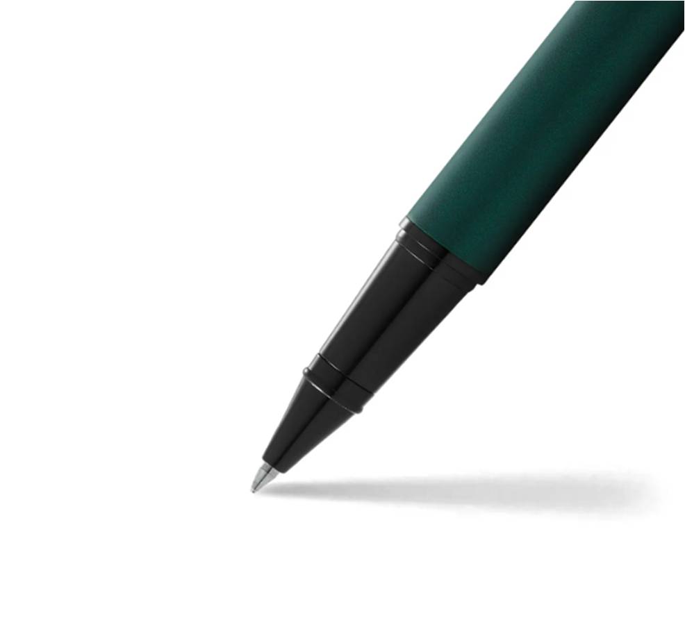 SHEAFFER ROLLERBALL SERIE 300 VERDE ESMERALDA MATTE GANCHO NEGRO - Imagen 3