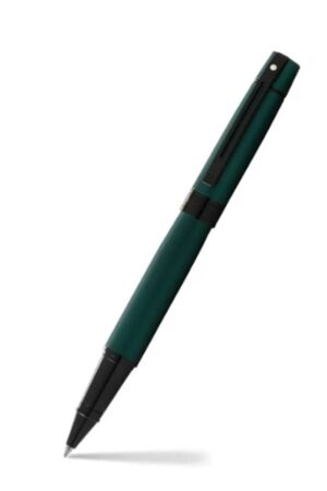 SHEAFFER ROLLERBALL SERIE 300 VERDE ESMERALDA MATTE GANCHO NEGRO