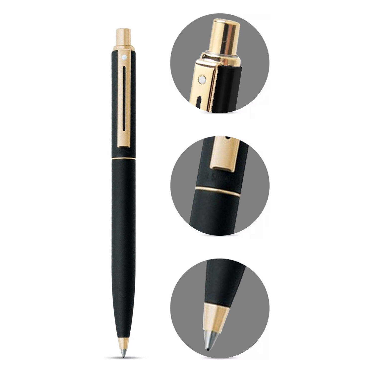 SHEAFFER BOLIGRAFO SENTINEL NEGRO MATTE GANCHO DORADO - Imagen 5